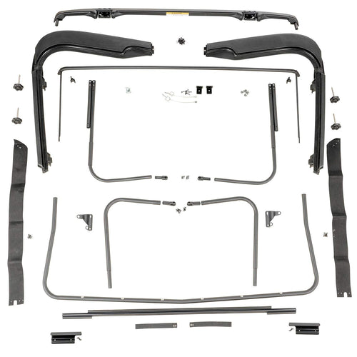 Factory Soft Top Hardware | Omix-Ada Rugged Ridge | 13510.03 | Fits 1997-2006 Jeep Wrangler TJ