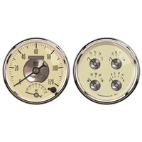 Auto Meter Prestige Series 2004 Antique Ivory Quad Gauge/Tach/Speedo Kit