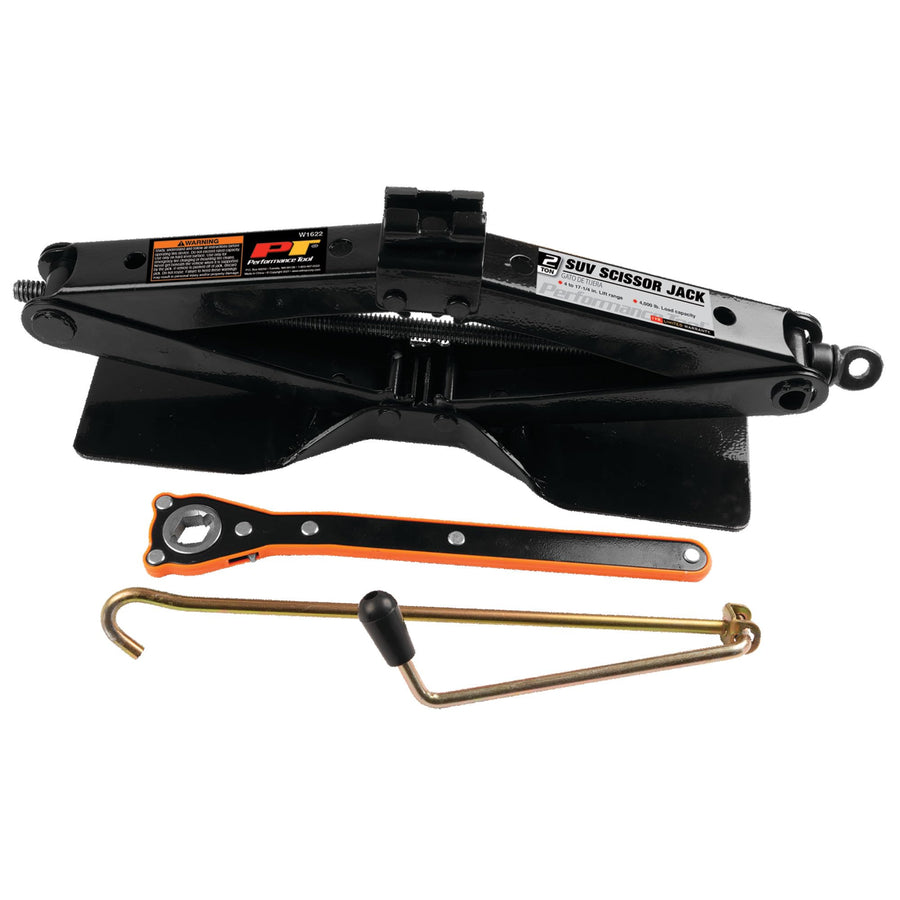2 Ton Performance Tool W1622 SUV Scissor Jack for Easy and Safe Tire Changing on Larger Vehicles like SUVs and Trucks