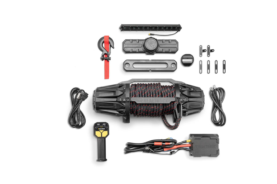 Go Rhino Traction Recovery RealTruck | 13K Winch - Universal Fitment | XG-W13000KB