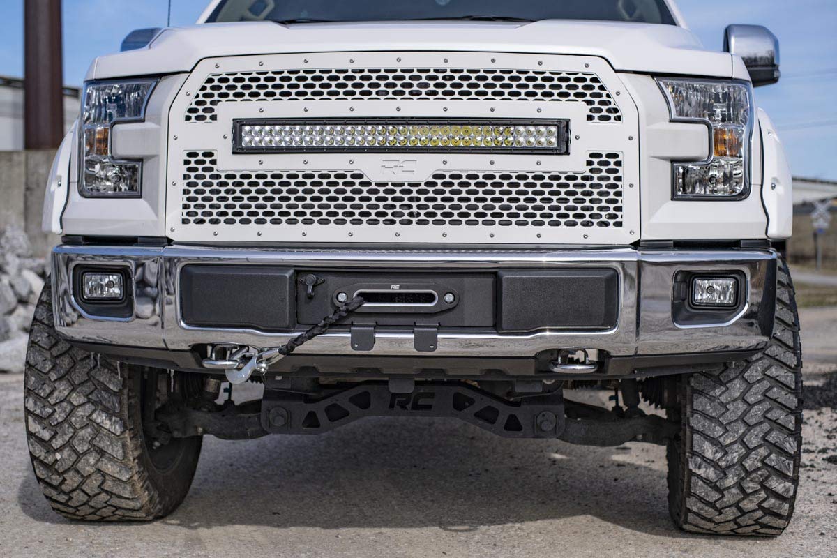 Hidden Winch Mounting Plate Rough Country for 2015-2020 Ford F-150 | V8-51007