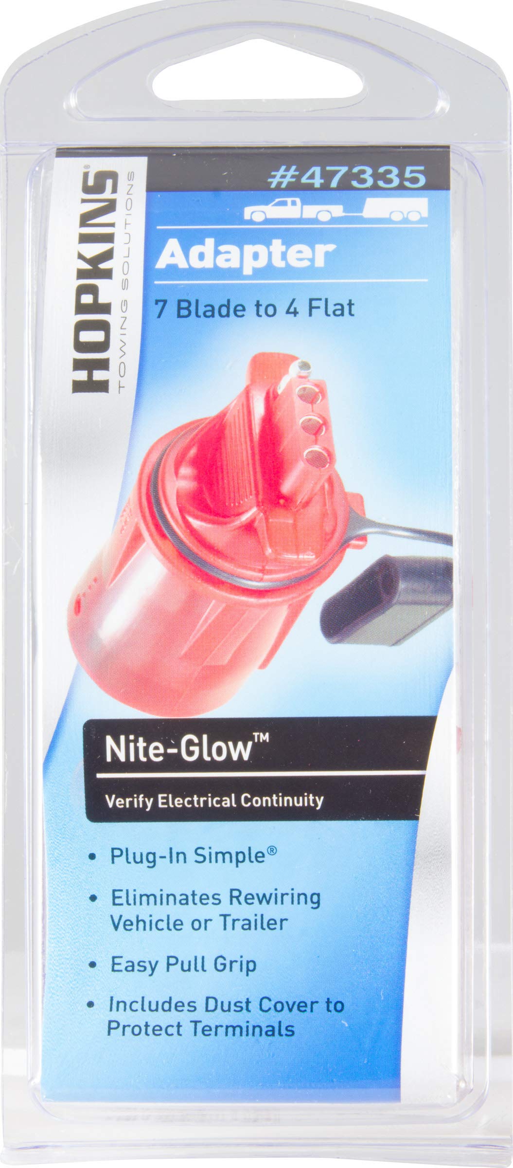 Hopkins 47335 Towing Solutions Hopkins 4 Wire Flat Nite-Glow Adapter