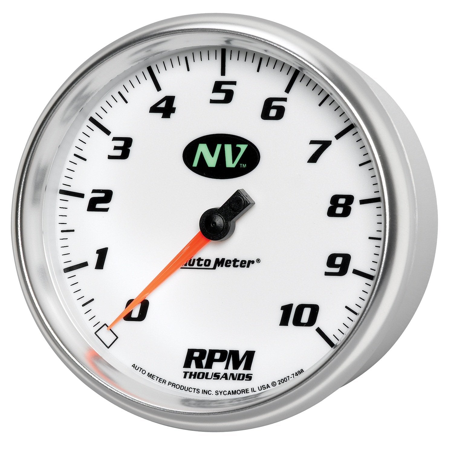 Auto Meter NV 7498 5" 10000 RPM In-Dash Tachometer
