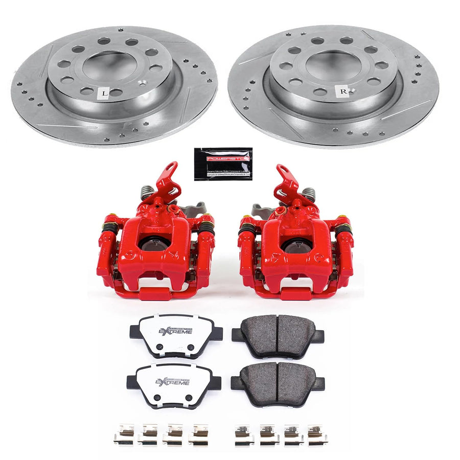 Rear Power Stop Z26 Street Warrior Brake Kit KC6577-26 Volkswagen