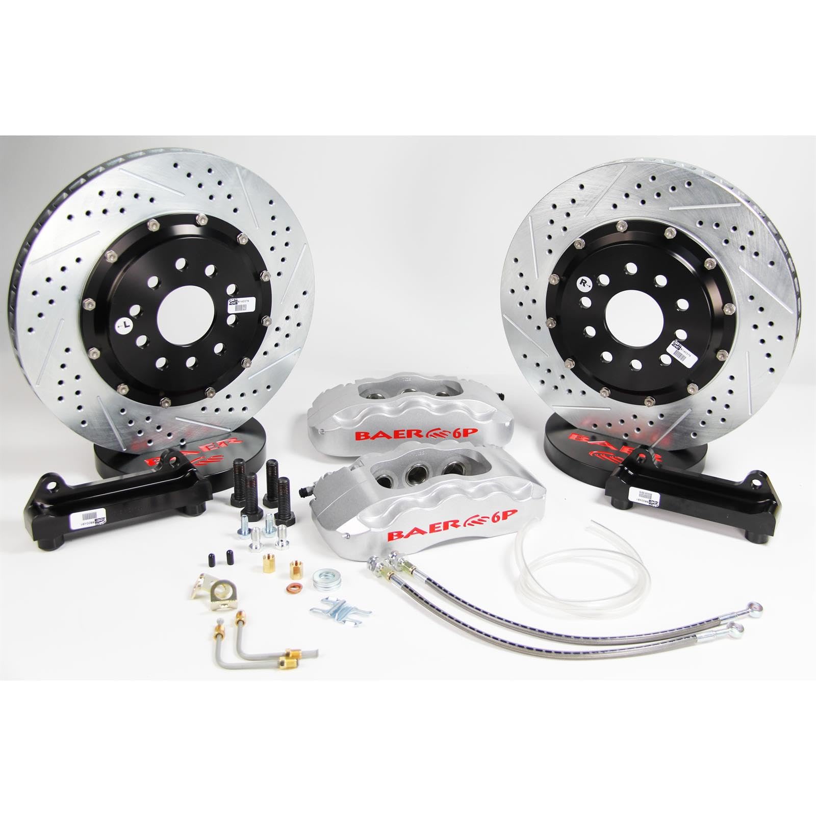 14" Pro+ Brake Sys Baer Frt Slvr 03-07 350Z (4391002S)
