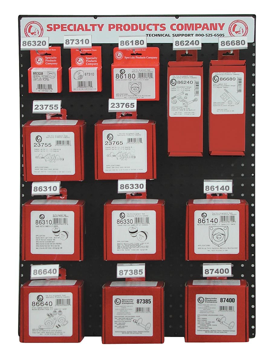 Cam Kit Assortment Board Specialty Products Company 88270 for SUV and Truck