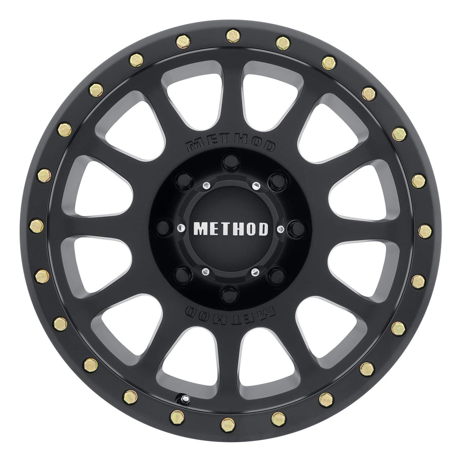 305 NV Method Race Wheels Matte Black 20x10" 8x6.5", 18mm offset 4.76" Backspace, MR30521080518N