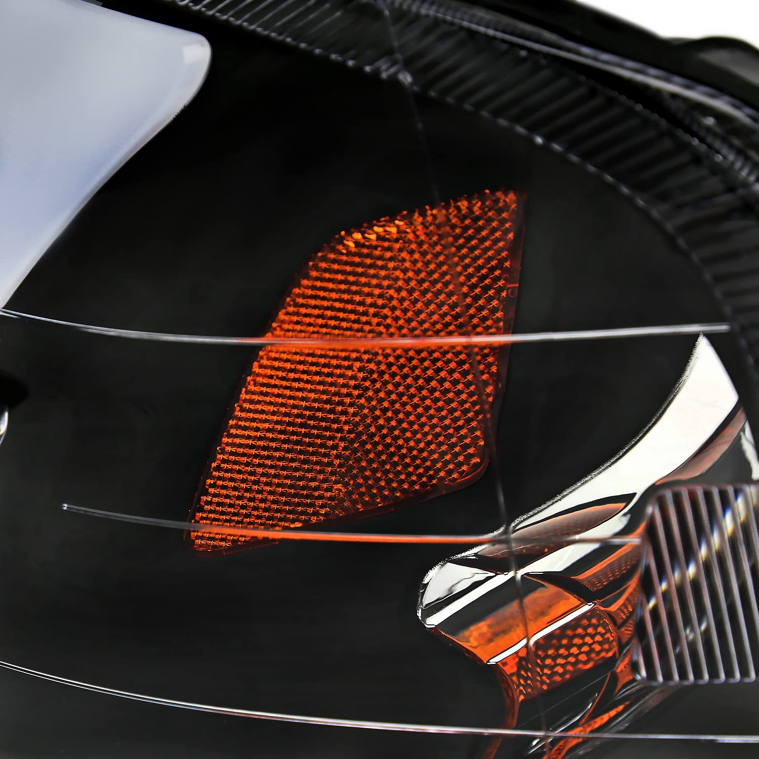Black Headlights w/LED Tube SPEC-D TUNING Compatible with 1999-2000 Honda Civic EK/EJ/EM