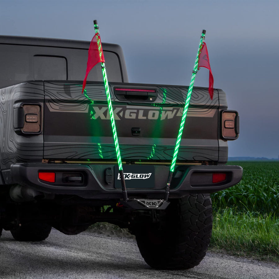 Hitch Receiver Step and Whip Plate XKGLOW