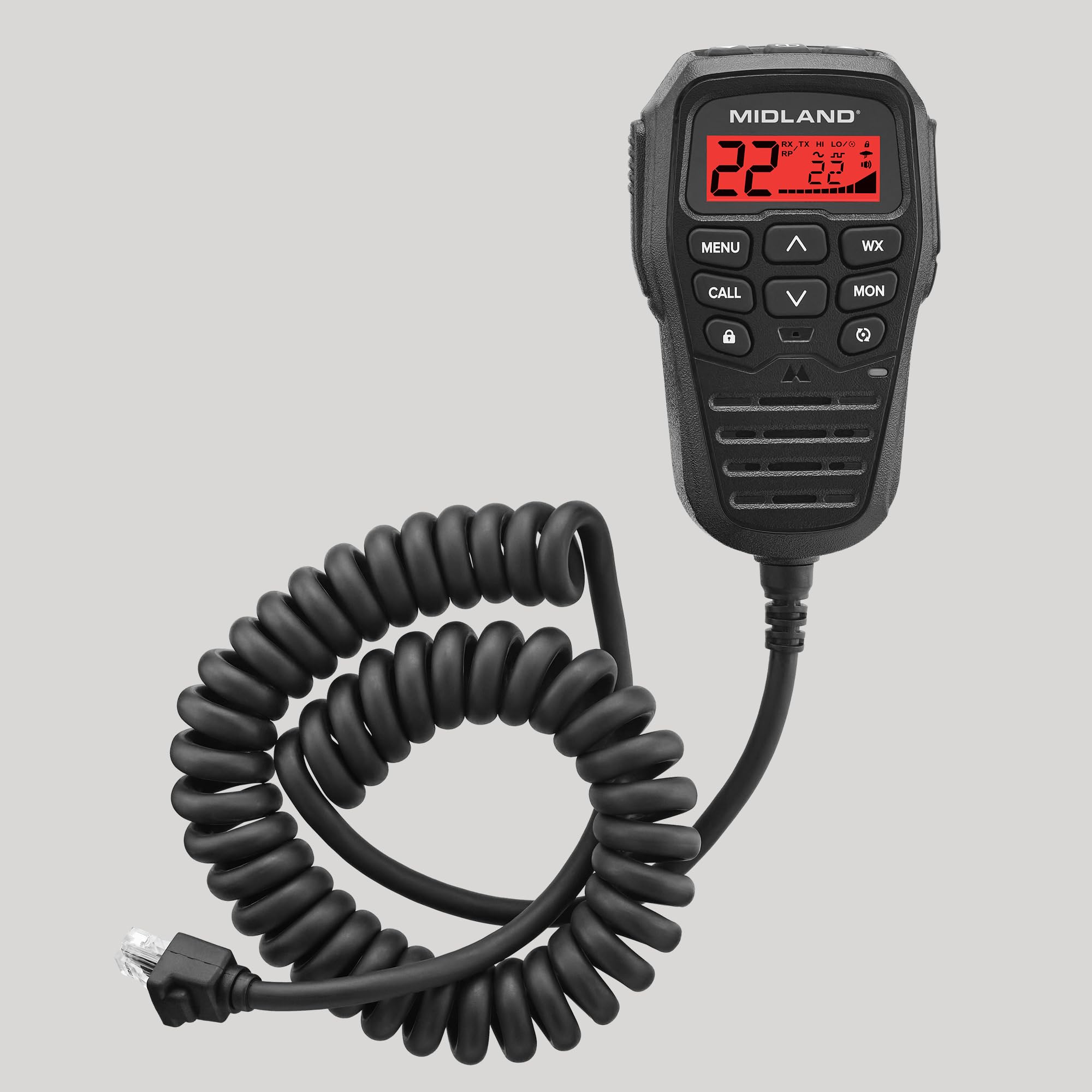 Midland® GMRS MXT575 Mobile Radio, Two-Way Radio with NOAA Weather Scan and Alert - for Farms, Ranches, Overlanding - Repeater Capable, Integrated Control Mic,- External Magnetic Mount