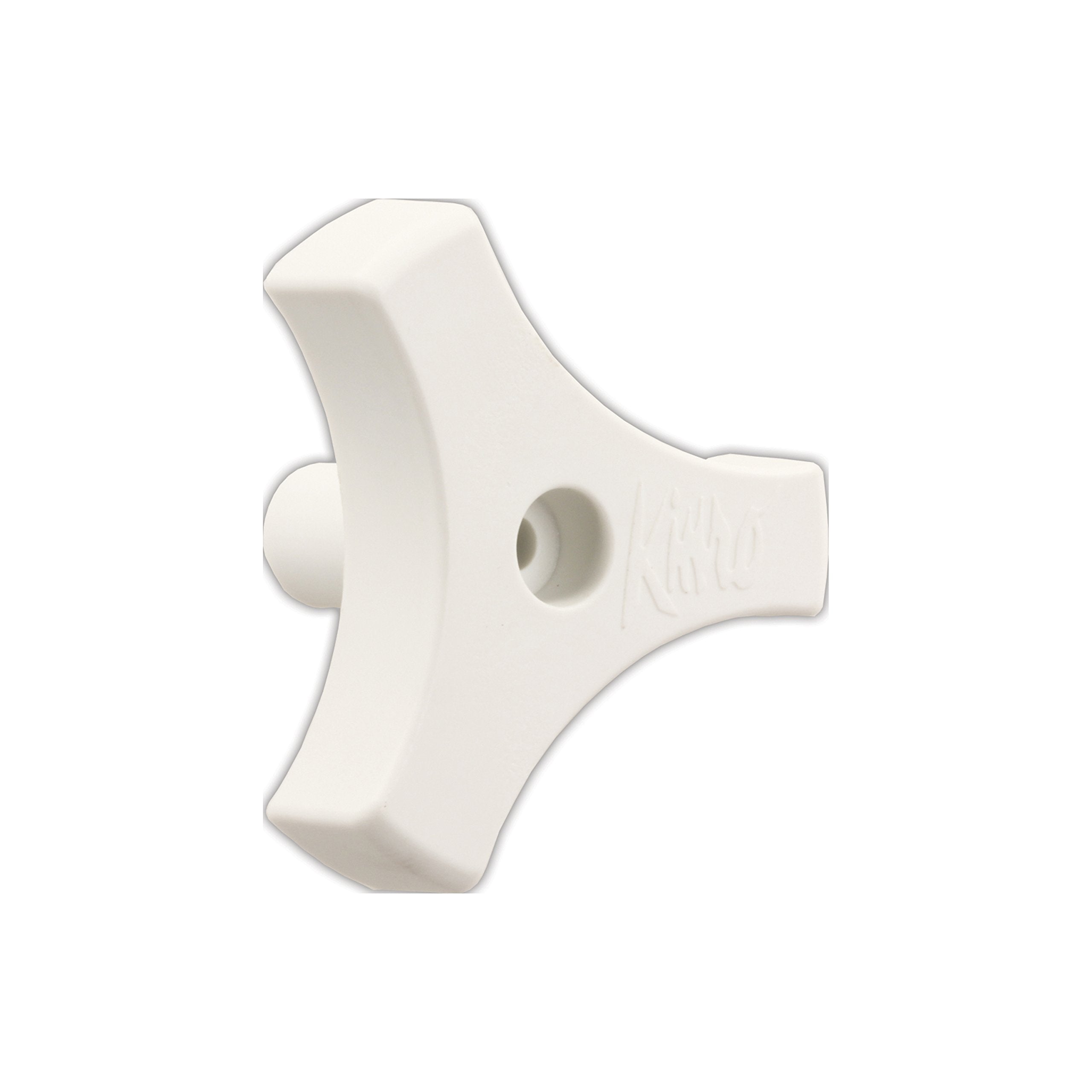 Tri-Lug Window Knob JR Products - 13/16", White