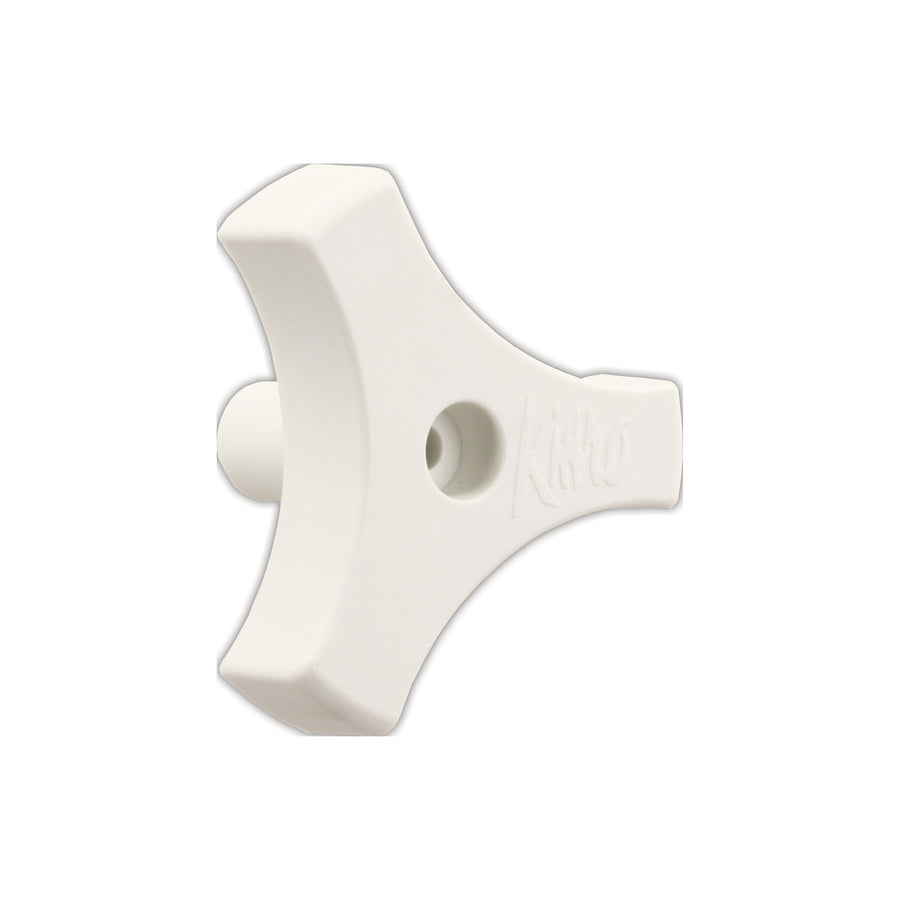Tri-Lug Window Knob JR Products - 13/16", White