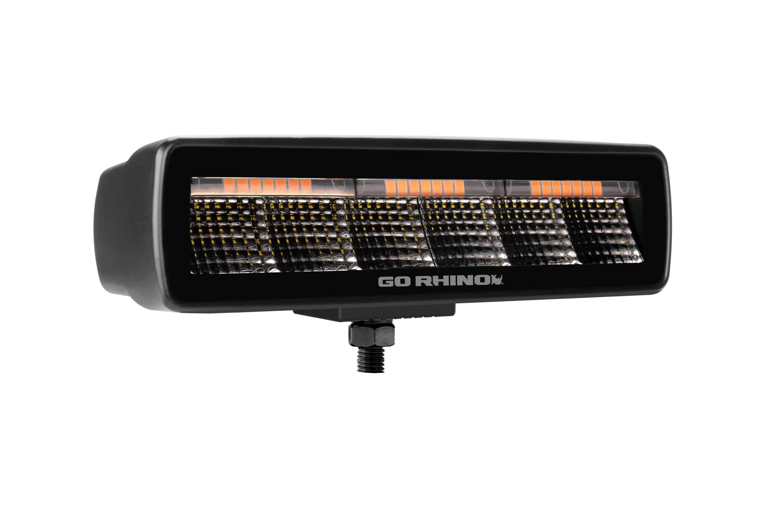 Blackout Series Go Rhino - SIXLINE 6-LED Spot Lights with Flush Mount, Pair | Flush Mount, Aluminum, Black | 750300621SBF