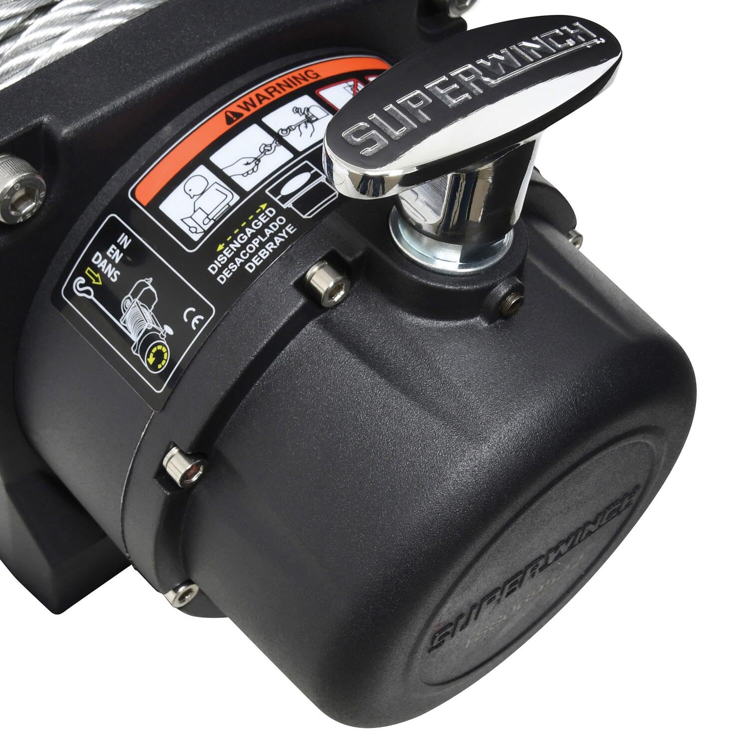 Tiger Shark Superwinch 1595200 9.5, 12 VDC winch, 9,500 lb/4,309 kg capacity with roller fairlead