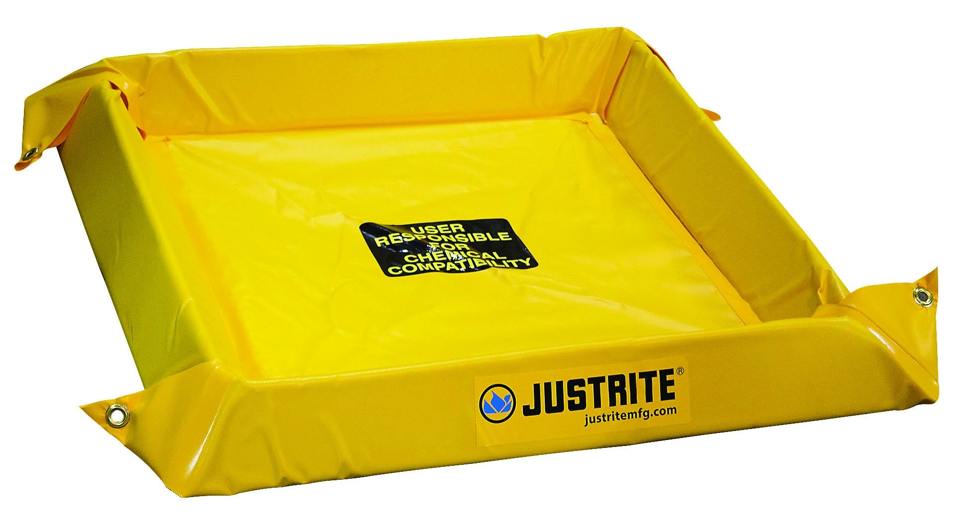 Justrite 28412 Spill Berm Maintanence, 6' Width x 6' Length x 4" Height