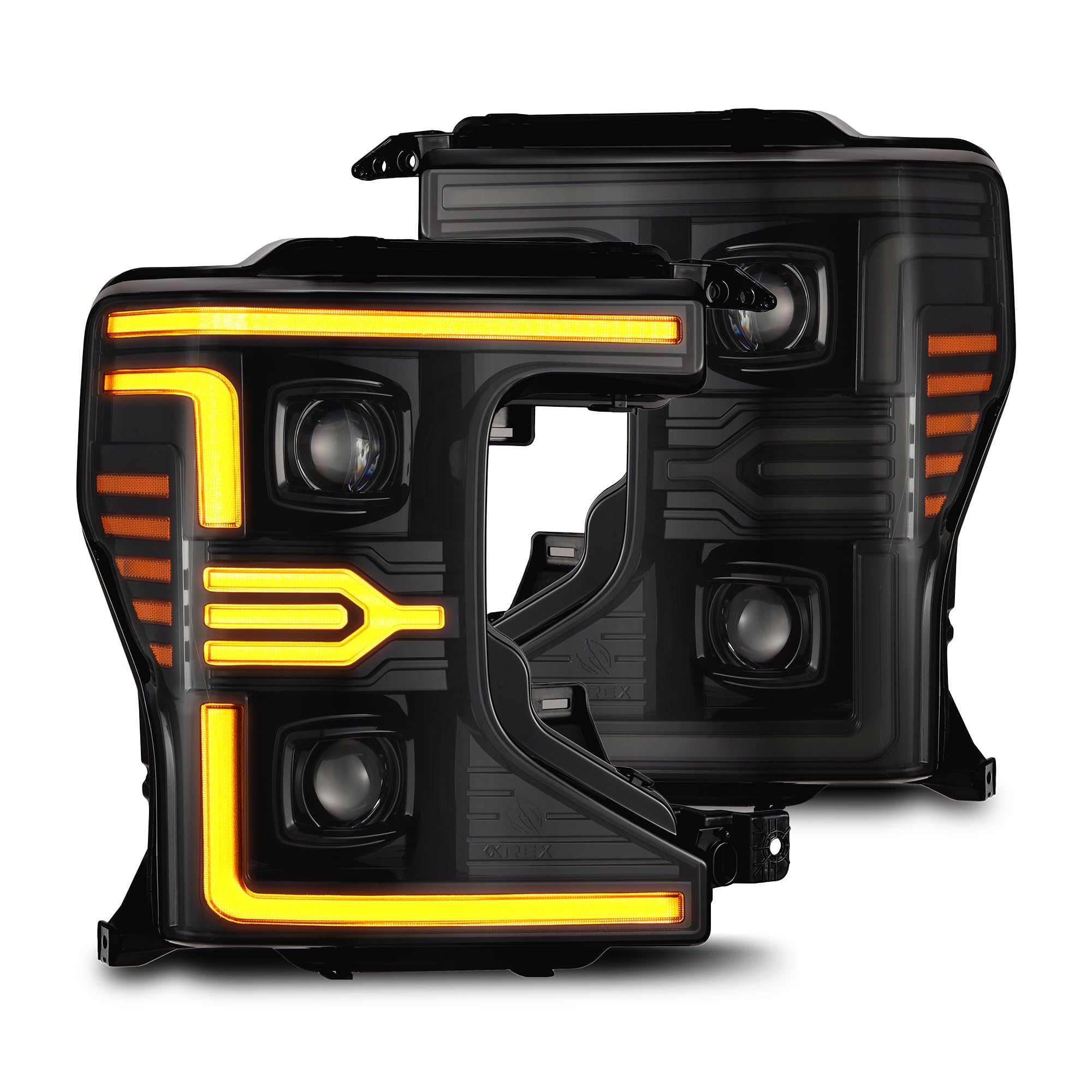 AlphaRex LUXX-Series Projector Headlights for 20-22 Super Duty LED Alpha-Black