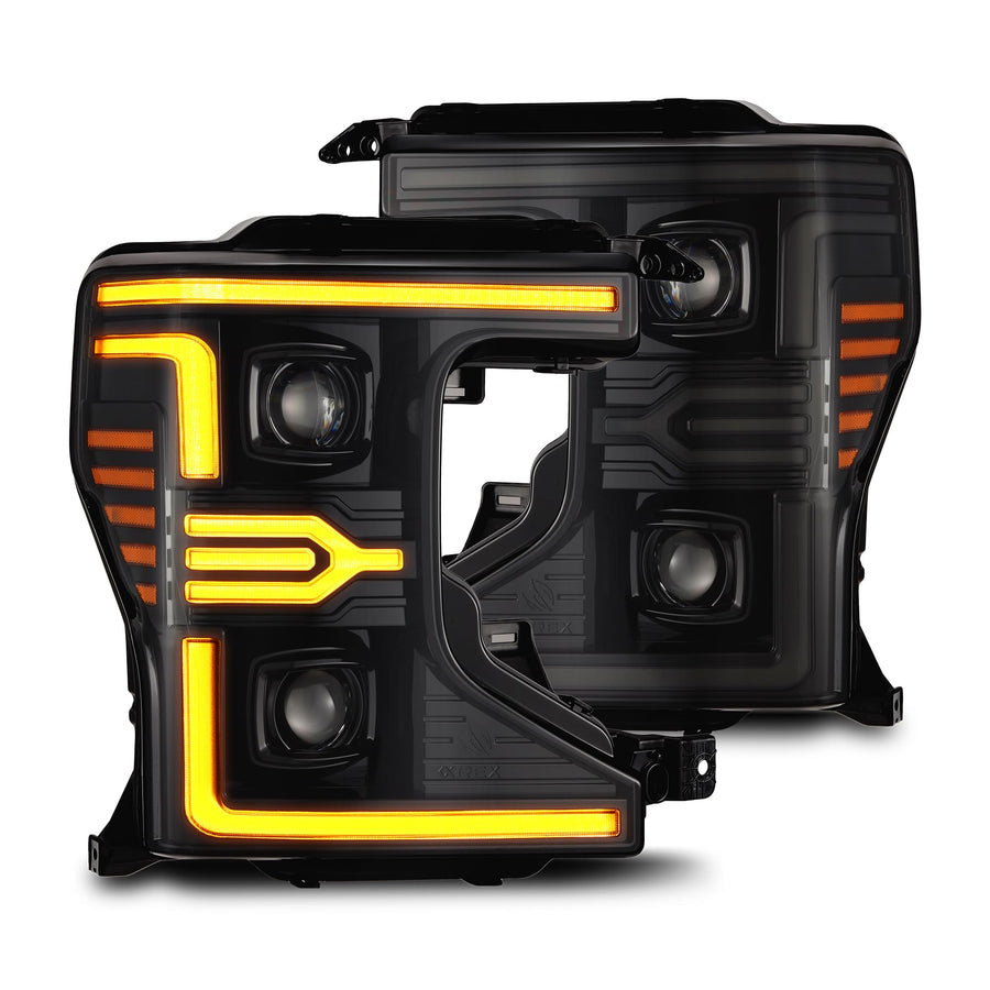 AlphaRex LUXX-Series Projector Headlights for 20-22 Super Duty LED Alpha-Black