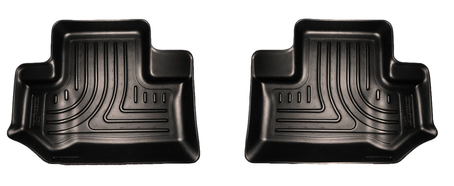 Weatherbeater Husky Liners Floor Mats | Fits 2011-2018 Jeep Wrangler JK 2-Dr. | 2nd Row, 1-pc Black - 19041