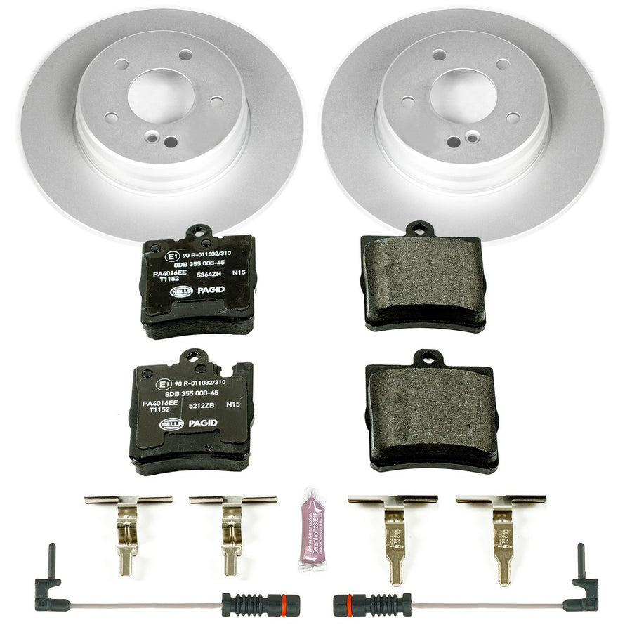 Rear Power Stop ESK620 Brake Kit and 4 Rear Sensor Wires For C230, C240, C280, C320, C350, CLK320, CLK350, CLK430, E300, E320, E, E430, SLK280, SLK300, SLK350 [Model Specific]