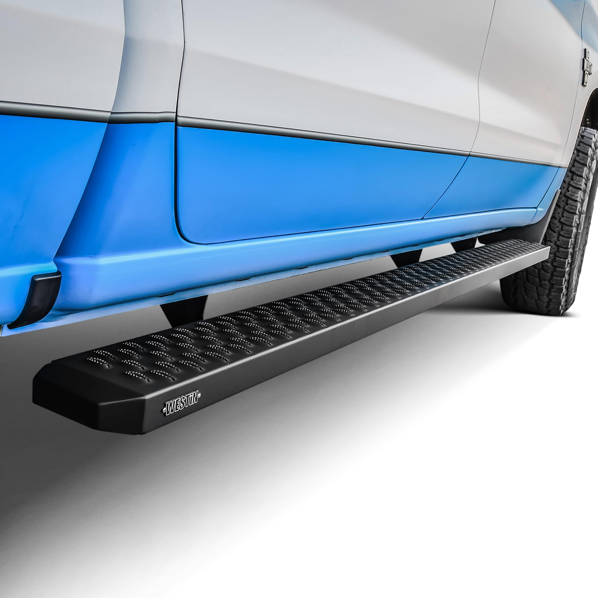 27-74745 Westin Grate Steps Running Boards 90 in. Textured Black Pair (Required Mounting Kit Sold Separately)