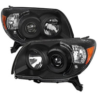 Black Projector Headlights SPEC-D TUNING Compatible with 2006-2009 Toyota 4Runner SR5 Limited, Left + Right Pair Headlamps Assembly
