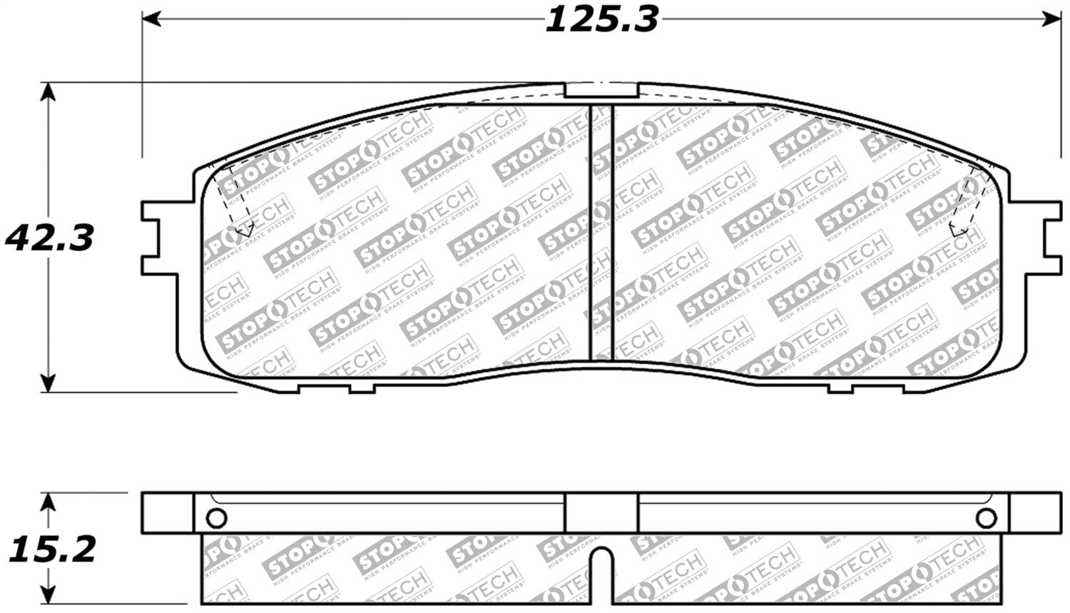 Street Select StopTech Brake Pads 305.06220