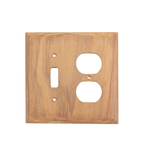 Combination Toggle Switch/Duplex Receptacle Cover Whitecap 60178