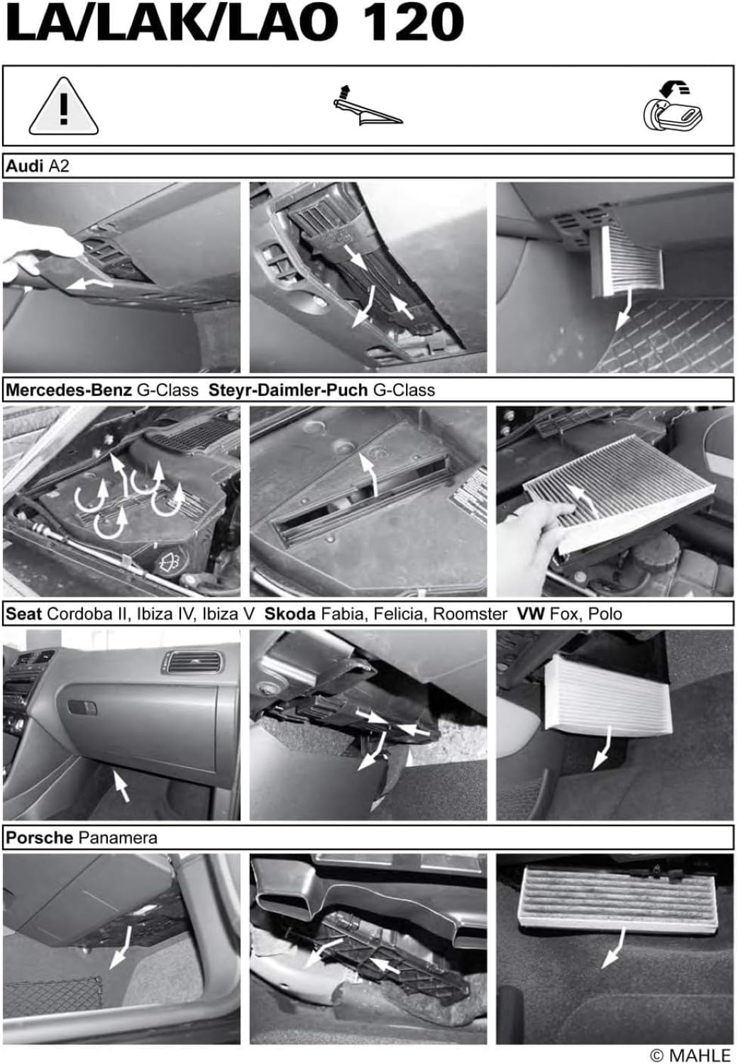 Cabin Air Filter MAHLE LAK 120