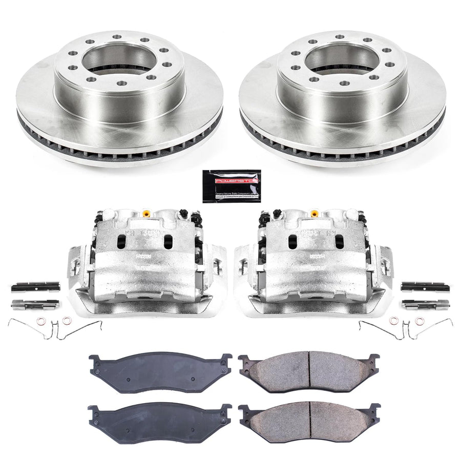 Power Stop KCOE5964 Brake Kit Stock Replacement with OE Calipers- Front For Ford F-450 Super Duty 2005-2016, Ford F-550 Super Duty 2005-2016 [Model Specific]
