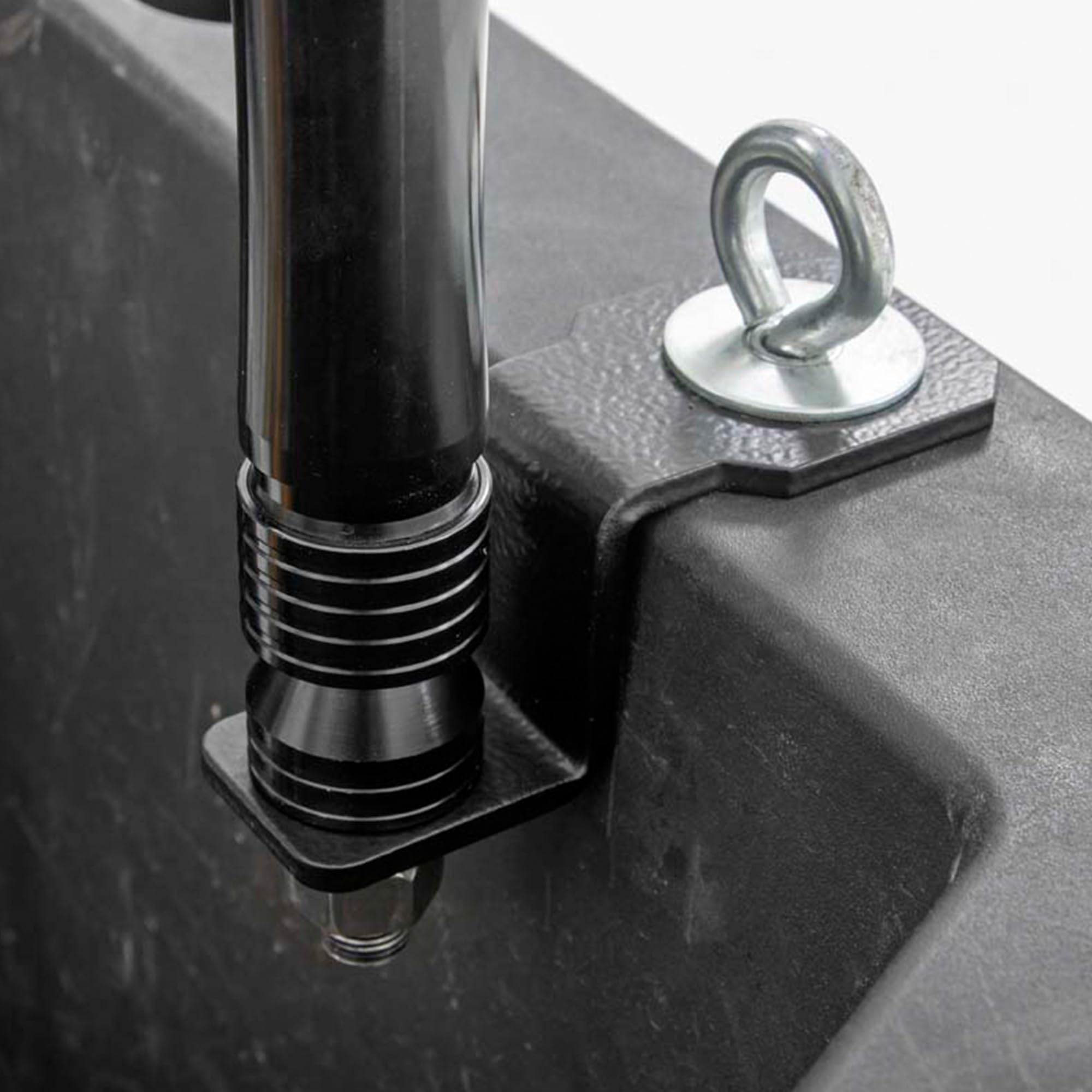 Polaris Rough Country LED Whip Light Bracket Kit for 17-22 General/Ranger- 93049 Black