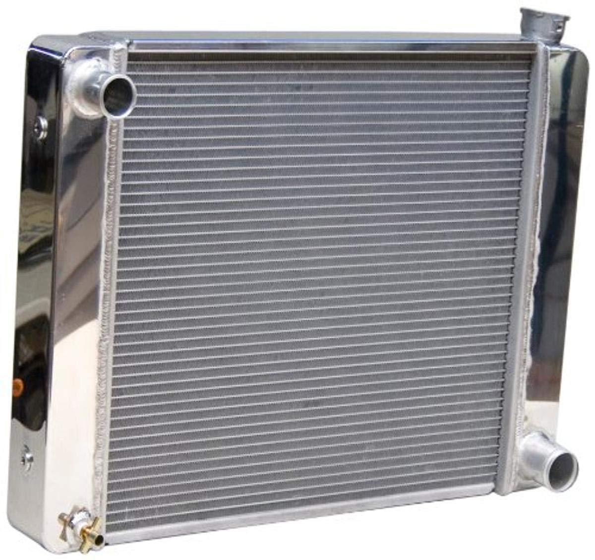 Aluminum Radiator PRW 5401929 with Polished End Tank and Top Cover for GM