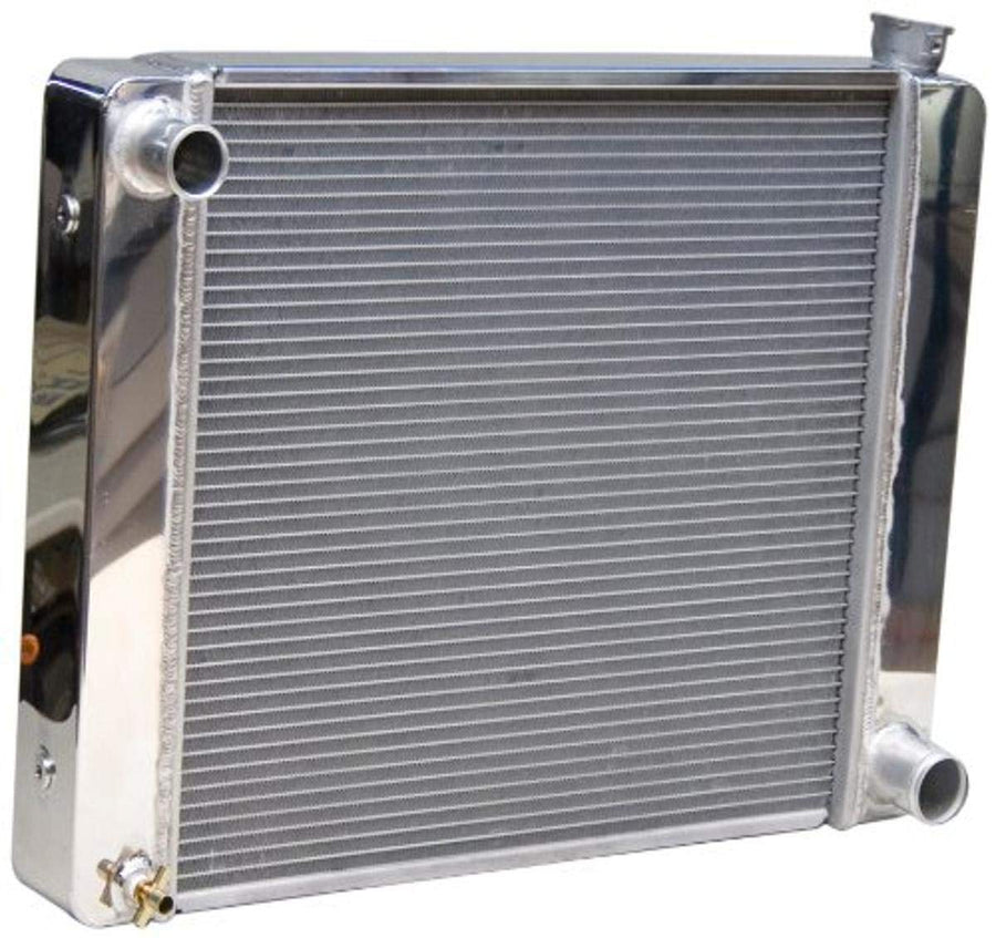 Aluminum Radiator PRW 5401929 with Polished End Tank and Top Cover for GM