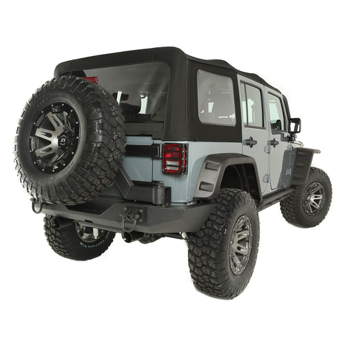 Soft Top, Rugged Ridge, Black Diamond, Sailcloth | 13742.01 | Fits 2010-2018 Jeep Wrangler JKU 4-Door
