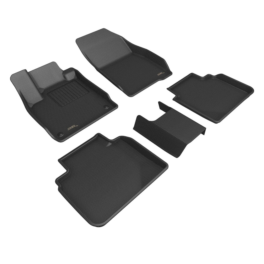 3D MAXpider Kagu Custom Fit Floor Mat (Black) Compatible with Honda Accord / Accord Hybrid 2023-2026 - Full Set