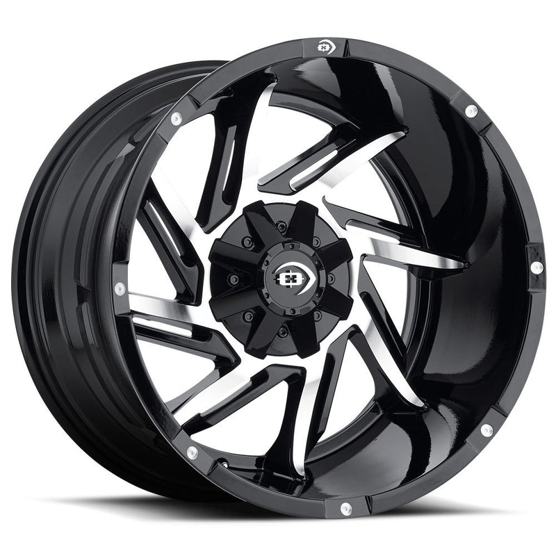 Prowler Vision 422 18x9 8x165.1/8x6.5" -12mm Black/Machined Wheel Rim