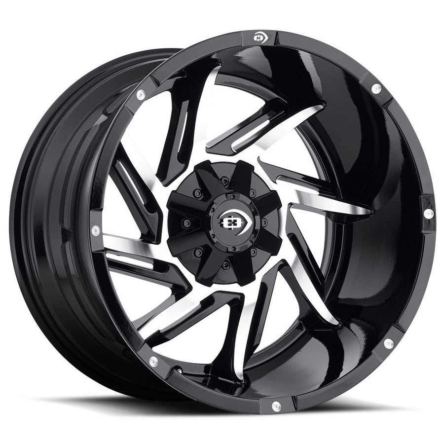 Prowler Vision 422 Gloss Black Machined Face Wheel with Machined Finish (17x9"/8x170mm)