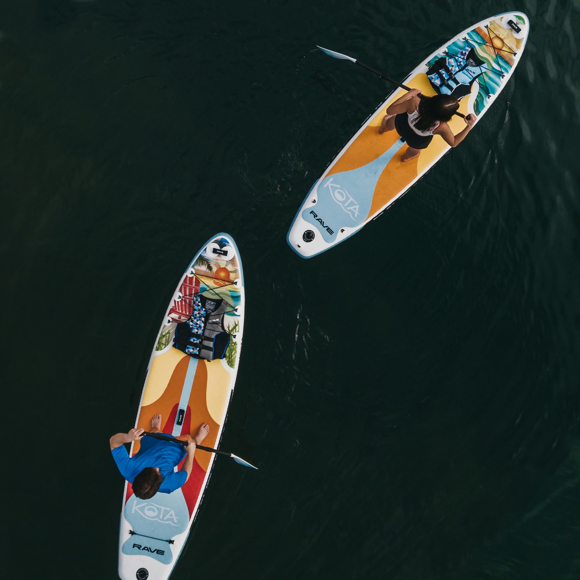 Kota iSUP RAVE Sports 10'6" Stand-Up Paddleboard, Sunset