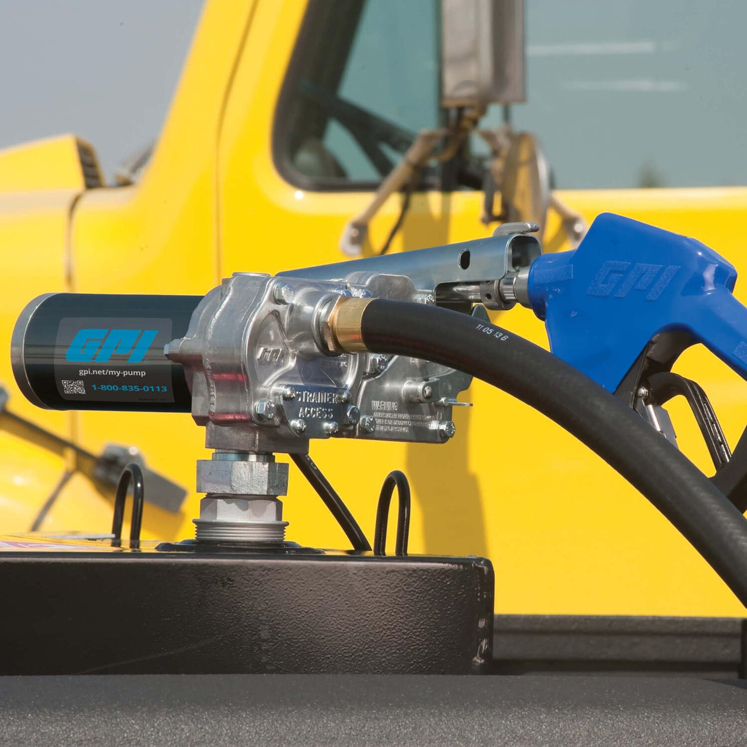 M-180 Series GPI Fuel Transfer Pump, Automatic Shut-Off Nozzle, 18 GPM, 12 Volt (110300-2)