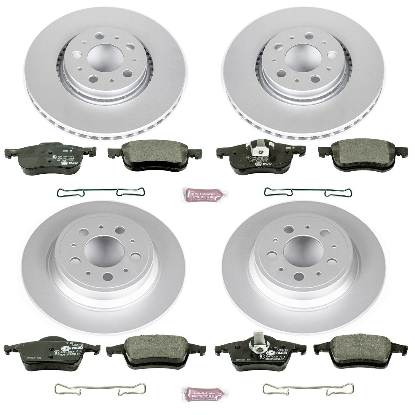 Euro-Stop Power Stop ESK4431 Brake Kit Front and Rear