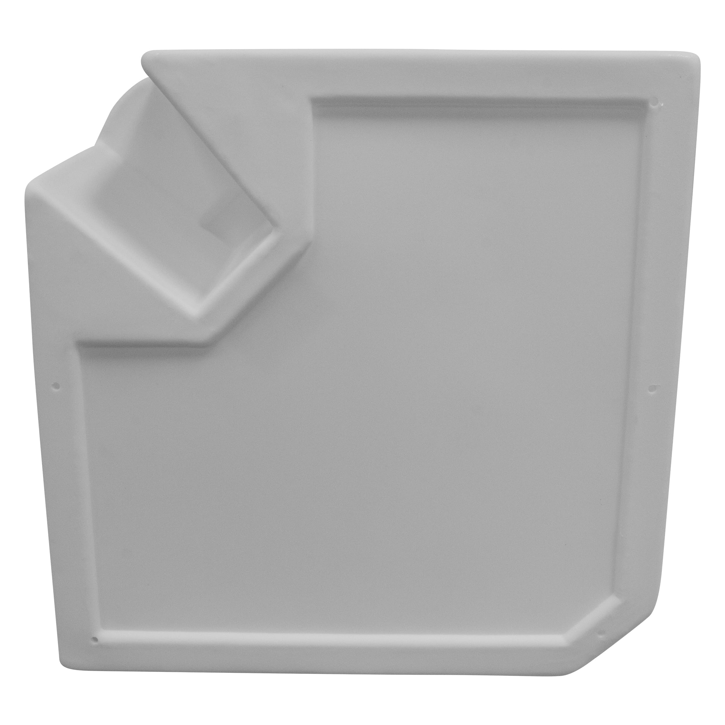 8WD133-1B-204 Wise DLX Series Pontoon Corner Section - Base Only - White