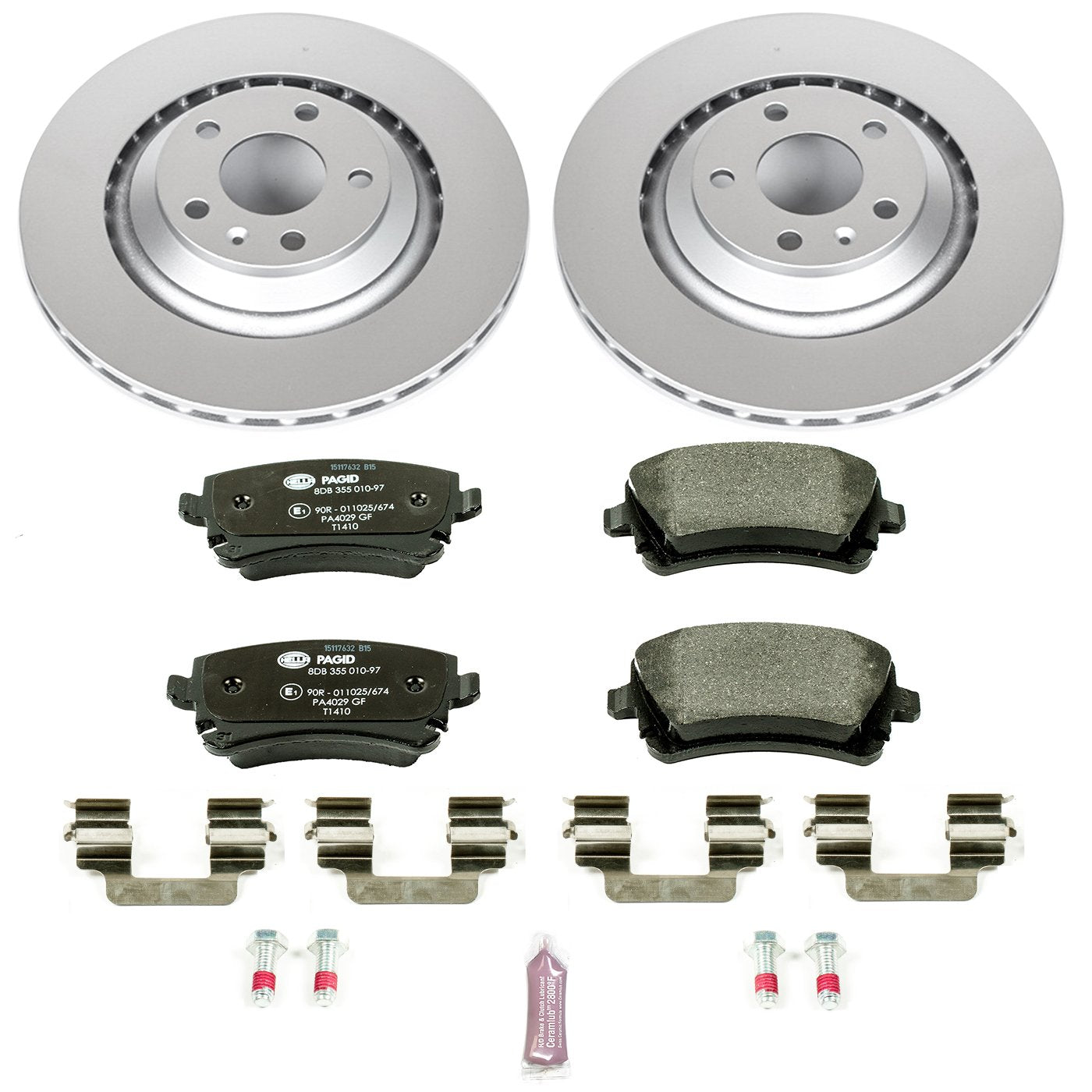 Rear Power Stop ESK4567 Euro-Stop Brake Kit For Audi A6 2006, Audi A6 Quattro 2005-2011 [Model Specific]