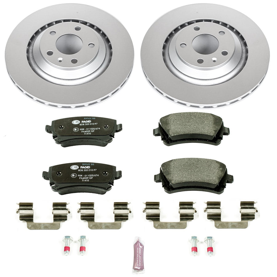 Rear Power Stop ESK4567 Euro-Stop Brake Kit For Audi A6 2006, Audi A6 Quattro 2005-2011 [Model Specific]