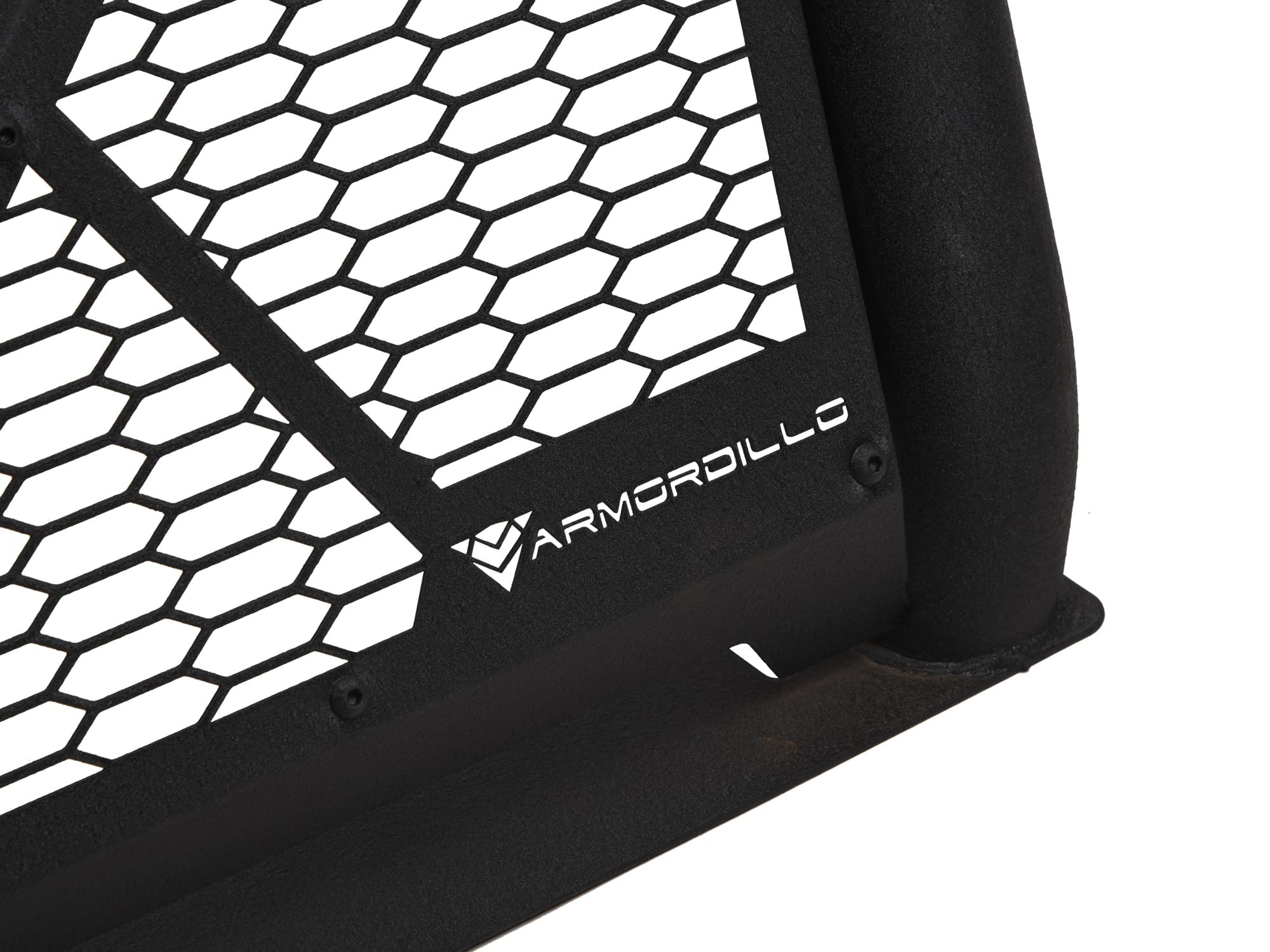 8707807 Armordillo USA CR-B Honeycomb Mesh Steel Chase Rack - Textured Black Fits Mid Size Pickup Truck, Mid Size Pickup Trucks