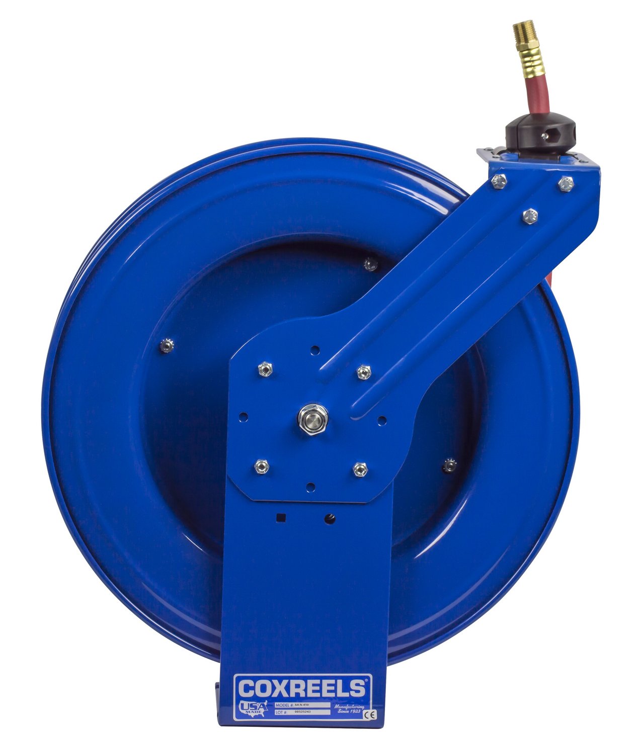 Coxreels Self-Retracting Heavy-Duty Air/Water Hose Reels, 1/2" Hose ID, 50' Length
