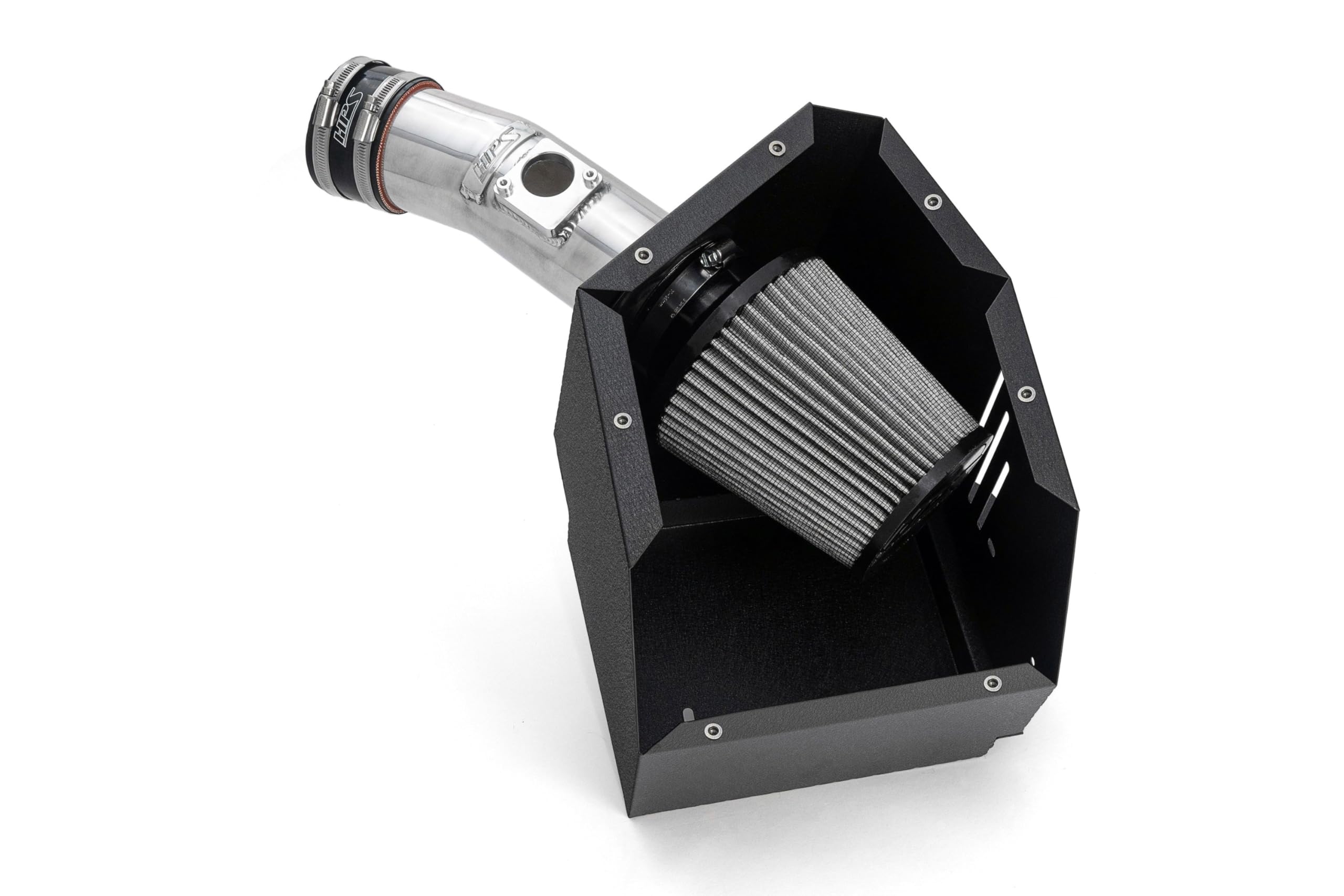 HPS Air Intake Kit Polish with Heat Shield Cool Ram Compatible for 2023-2024 Toyota GR Corolla 1.6L Turbo, 827-735P