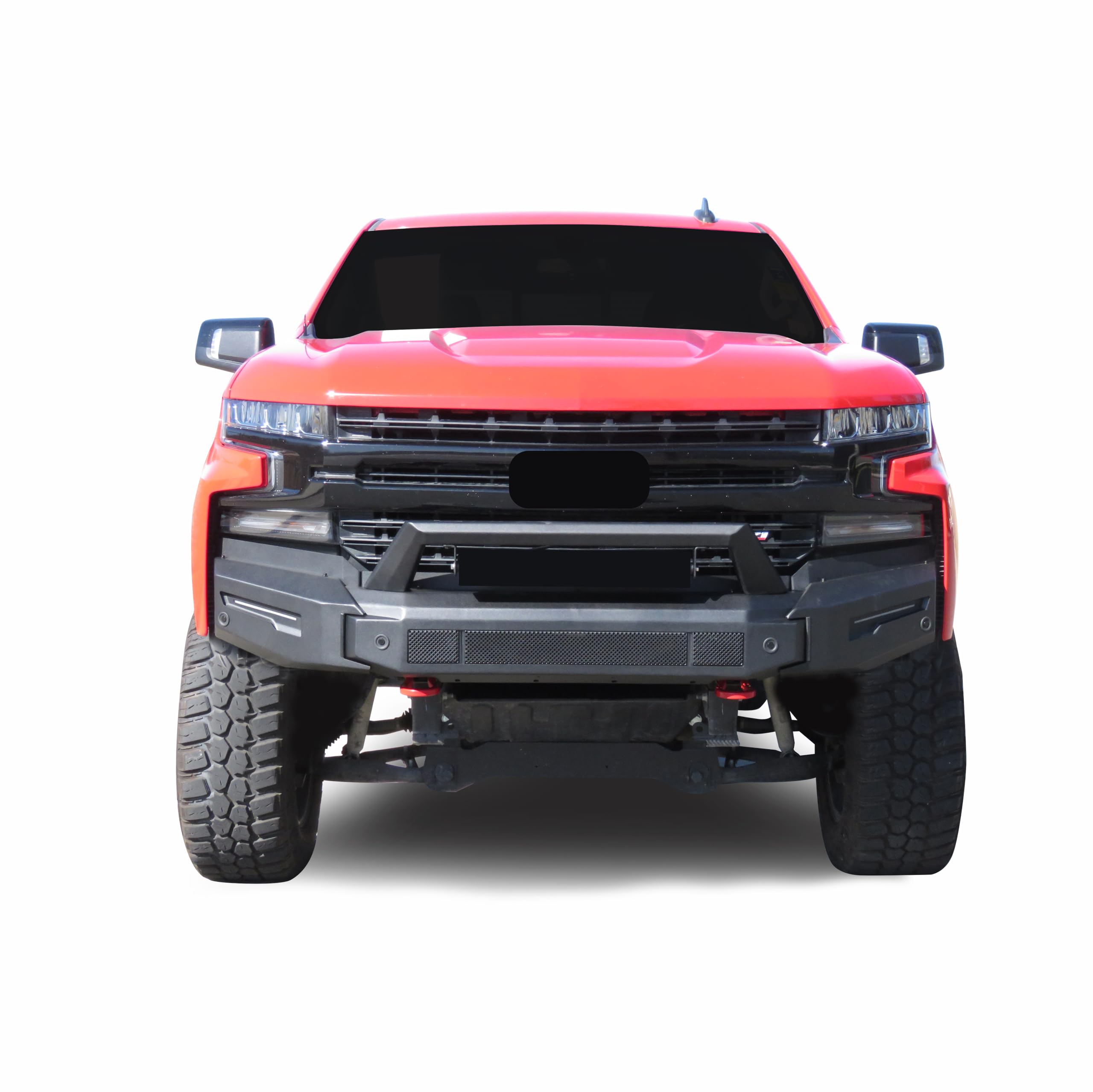 Heavy Duty Black Horse Armour II Modular Front Bumper Matte Black Compatible with 2019-2021 Chevrolet Silverado 1500-AFB-SI20