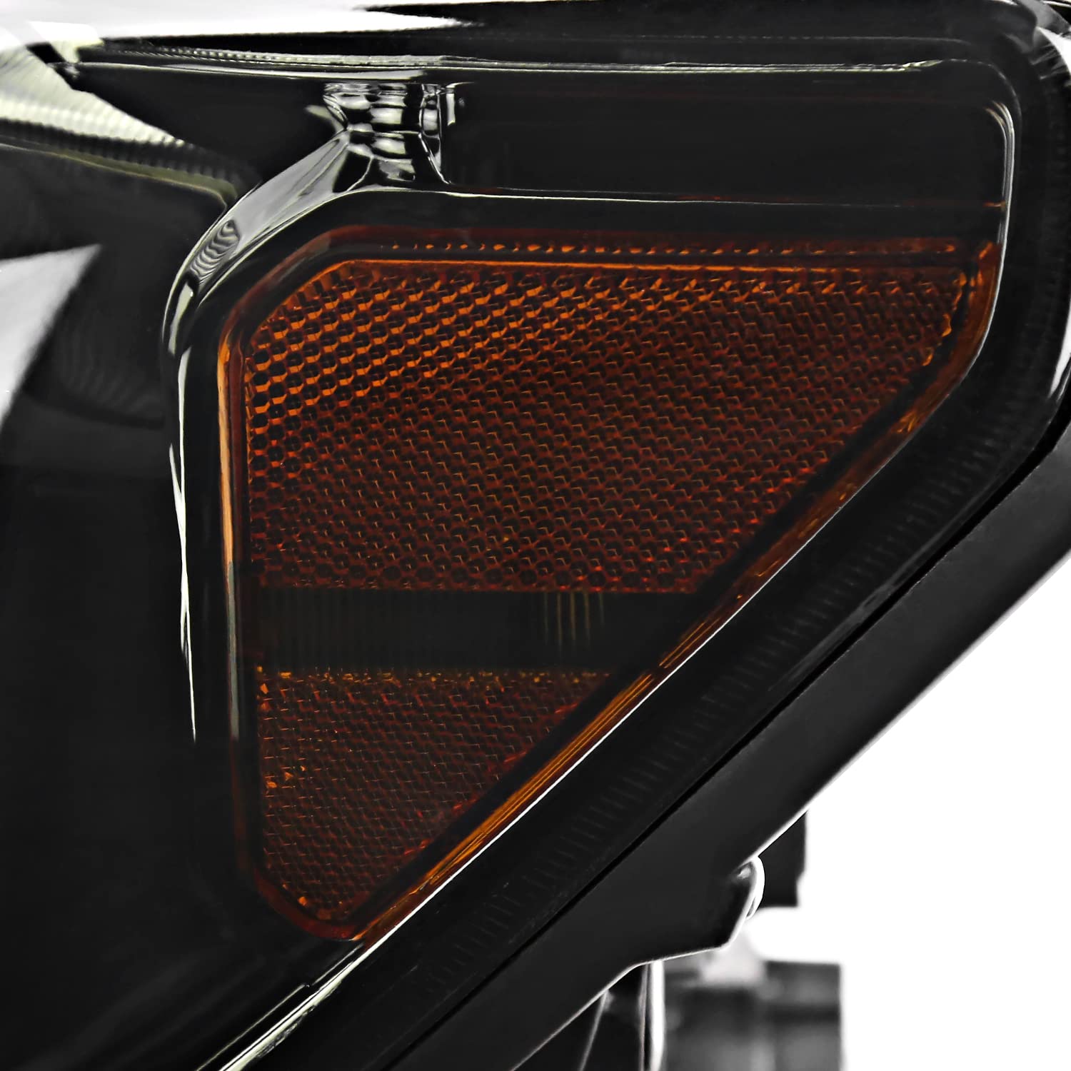 Smoke Headlights w/LED Tube SPEC-D TUNING Compatible with 2007-2013 Toyota Tundra, Left + Right Pair Headlamp Assembly