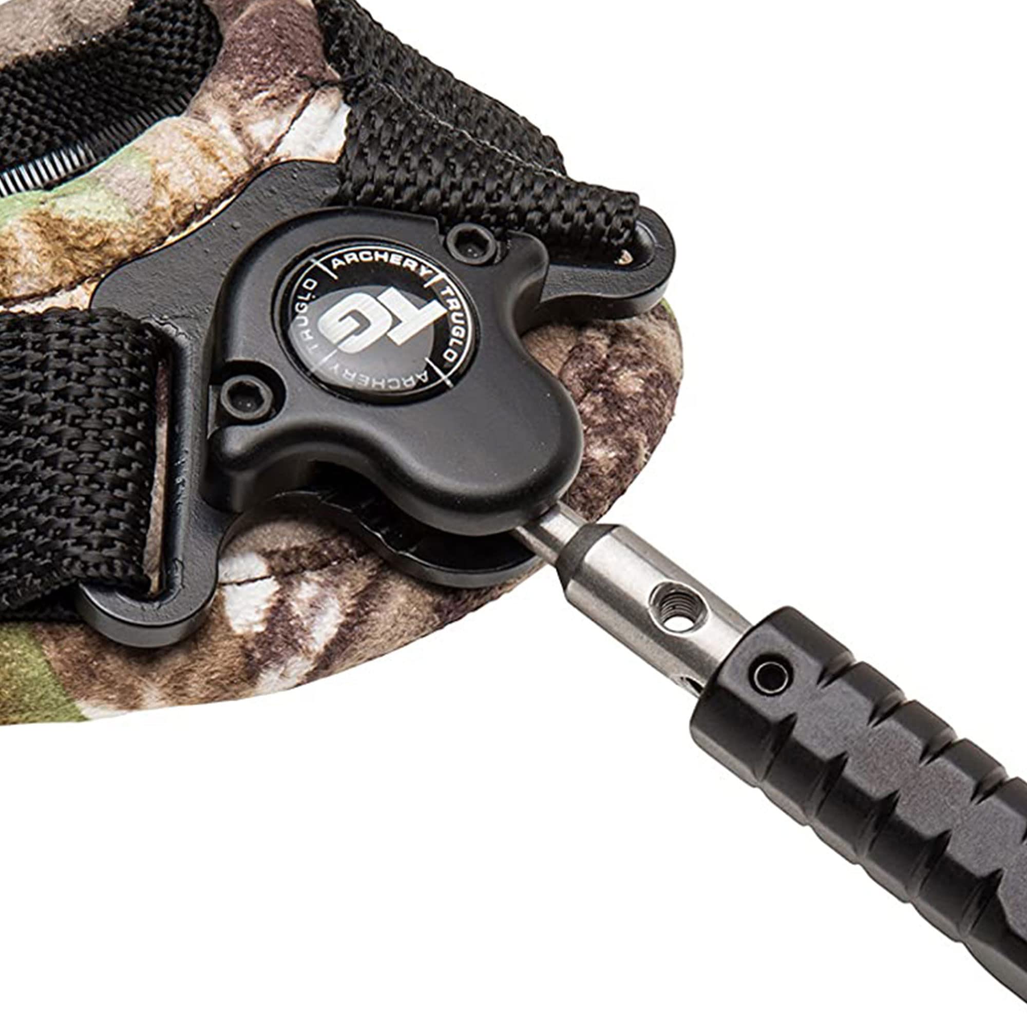 Ultra-Smooth TRUGLO DETONATOR Single Jaw Archery Release, Realtree APG Camo BOA Strap, Side-Lock Connection