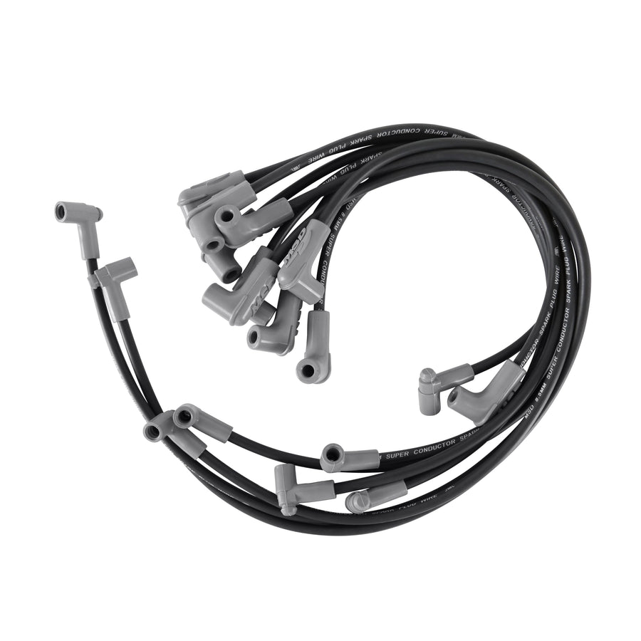 Black MSD 31243 Super Conductor Spark Plug Wire Set