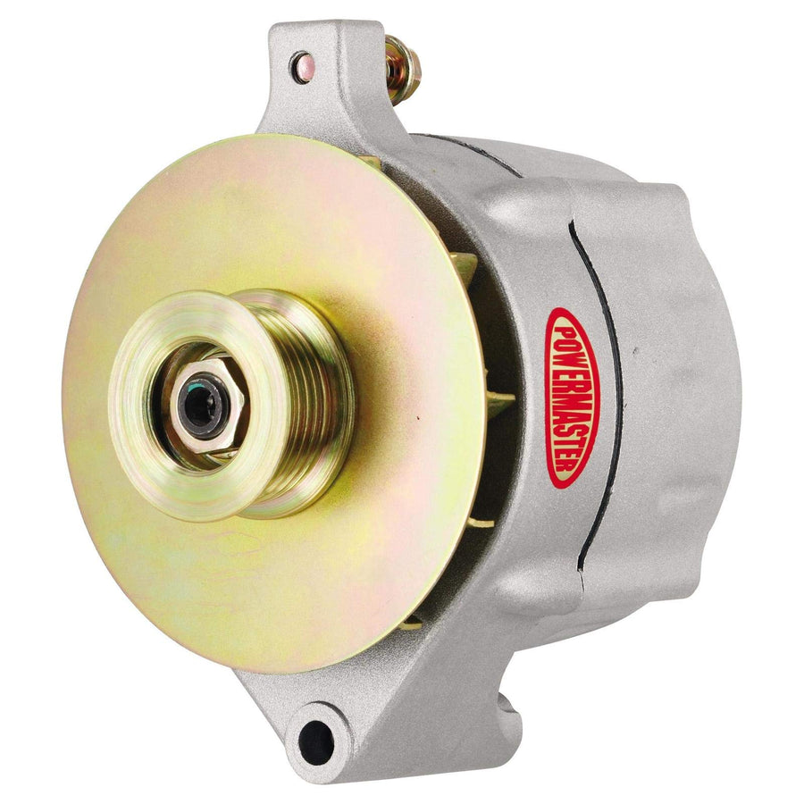 8-47100-347 Powermaster Natural Alternator (Upgrade 100A Smooth Look 6 Groove Pulley/Baffle & Cone 1 Wire)